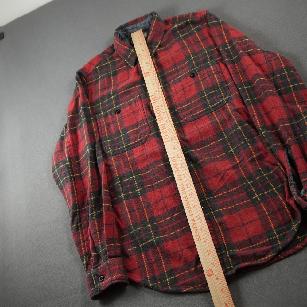 Wallace & Barnes Flannel Buffalo Plaid Shirt Mens S Preppy Outdoor Long Sleeve - Picture 5 of 11